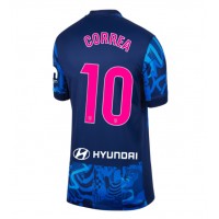 Camiseta Atletico Madrid Angel Correa #10 Tercera Equipación Replica 2024-25 para mujer mangas cortas